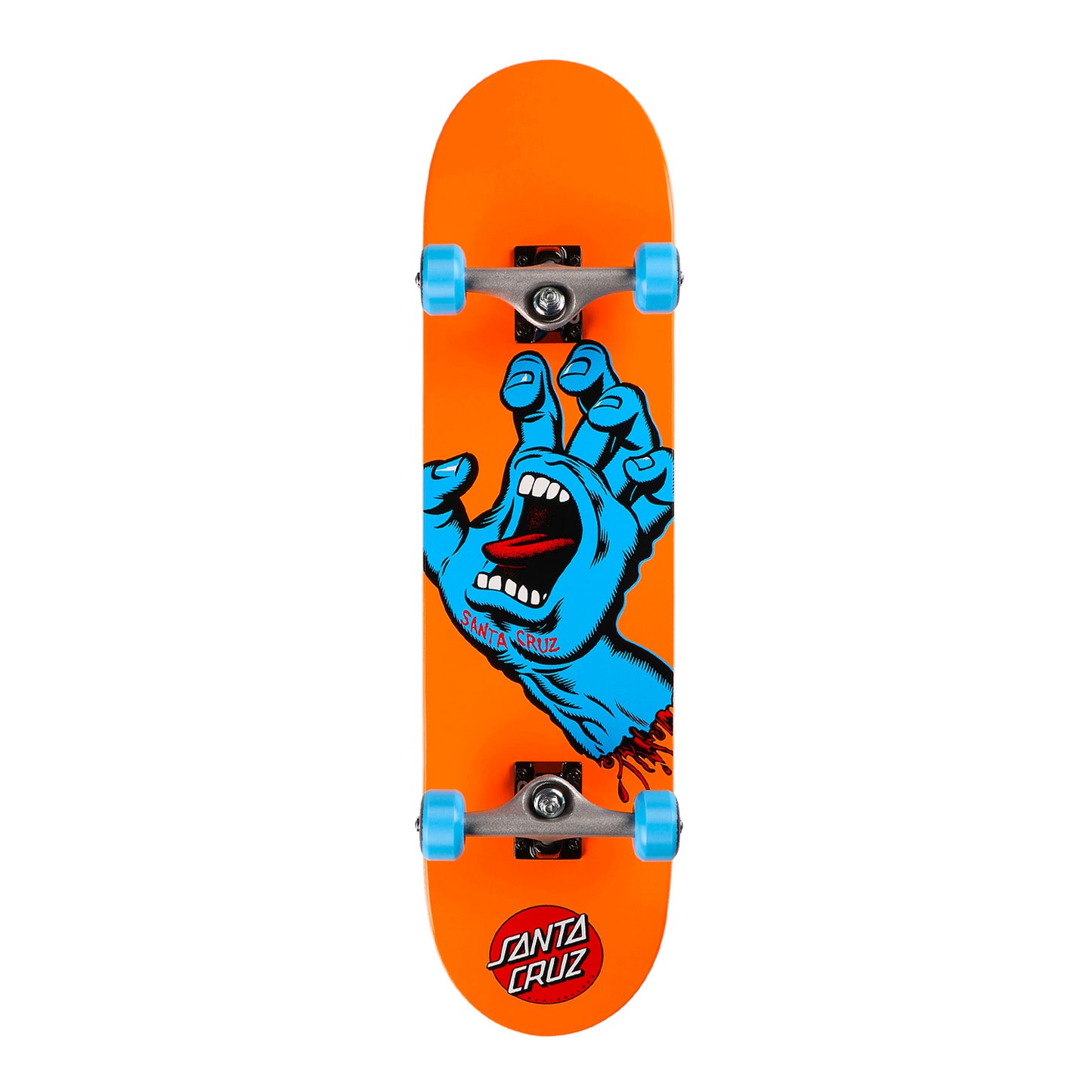 Santa Cruz Complete Mid Screaming Hand 7.8" - Orange / Blue - Prime Delux Store