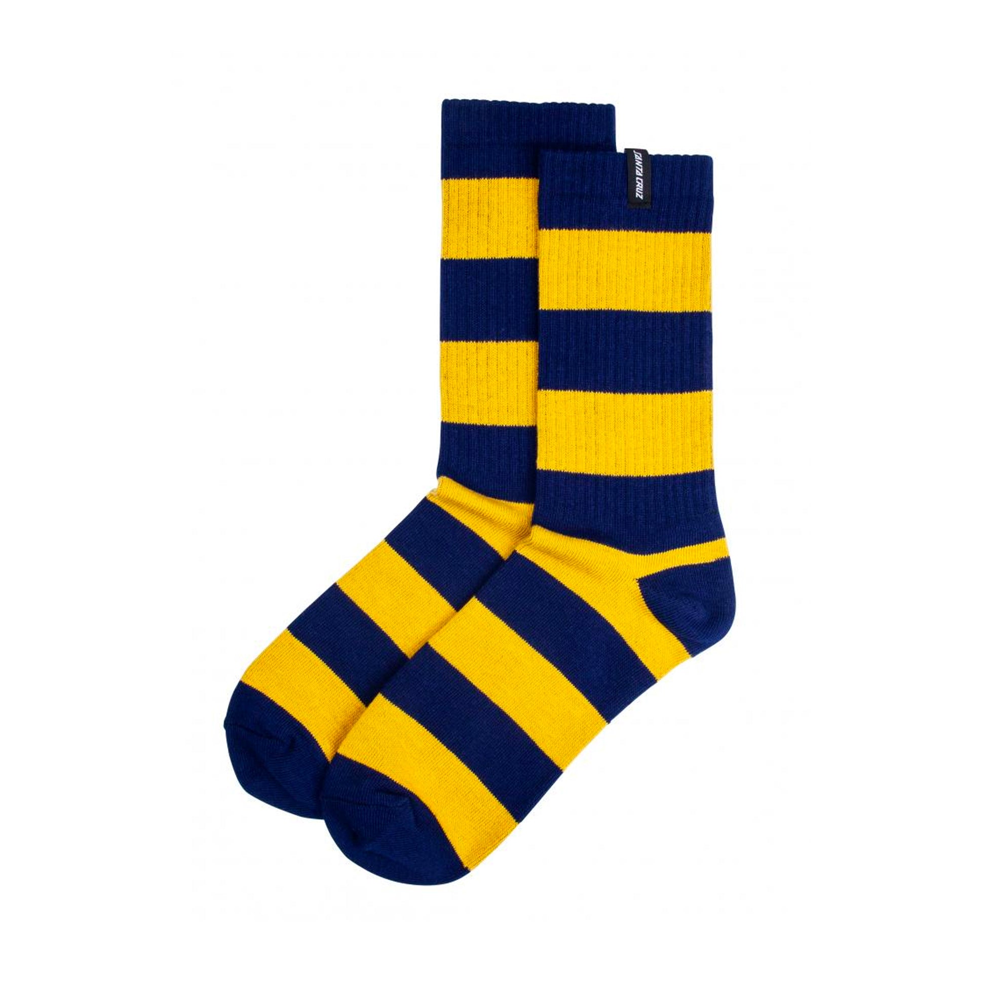 Santa Cruz Socks Dip Sock Navy/Mustard - Prime Delux Store