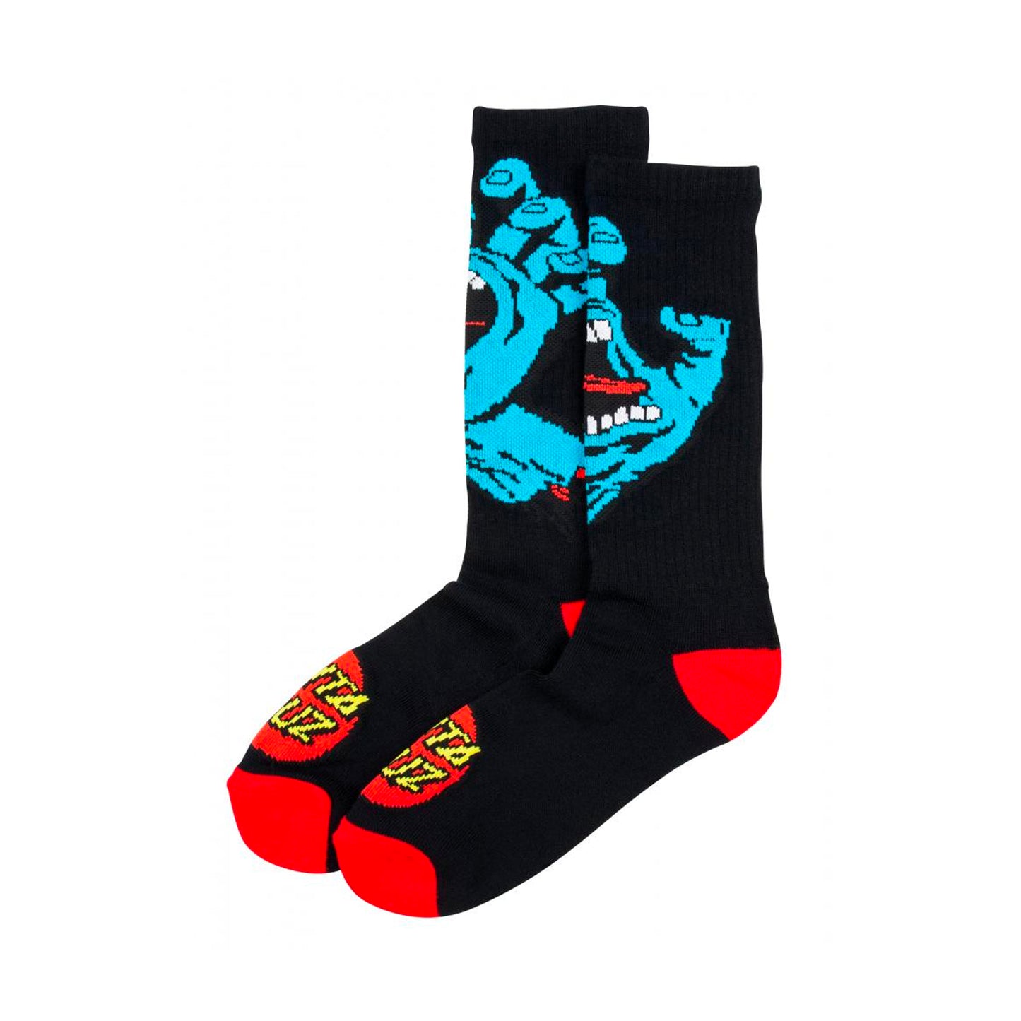 Santa Cruz Socks Screaming Hand - Black - Prime Delux Store