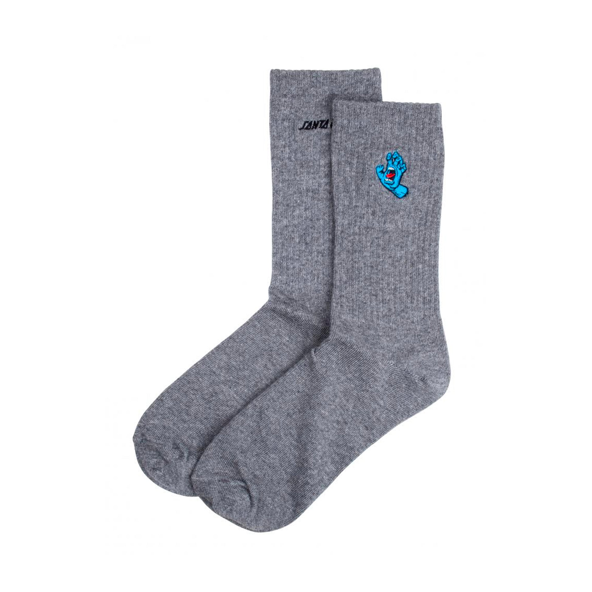 Santa Cruz Socks Screaming Mini Hand Sock Athletic Heather - Prime Delux Store