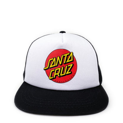 Santa Cruz  Youth Classic Dot Cap - Black / White - Prime Delux Store