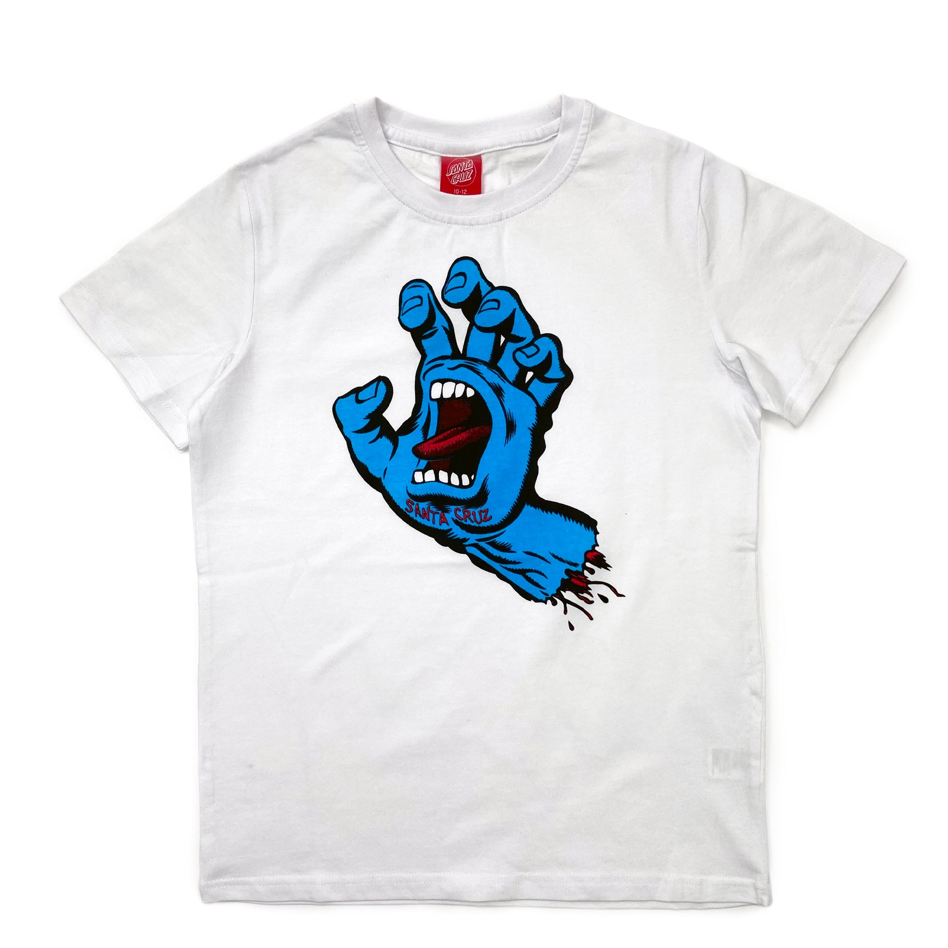 Santa Cruz Youth OS Screaming Hand T Shirt - White - Prime Delux Store