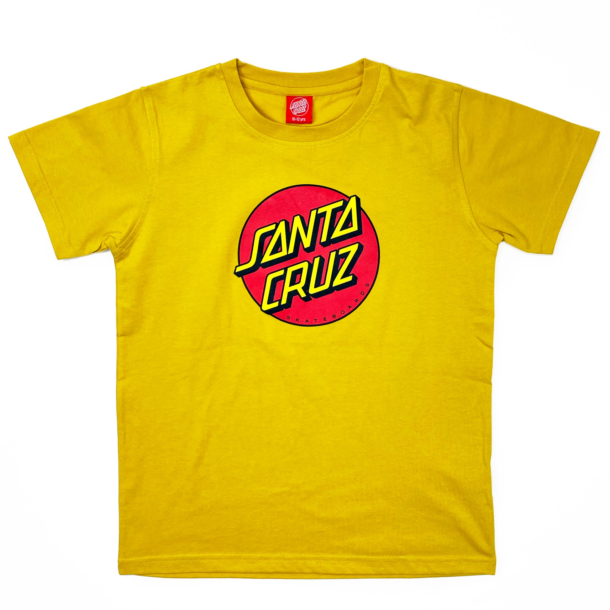 Santa Cruz Youth Classic Dot T-Shirt - Mustard - Prime Delux Store