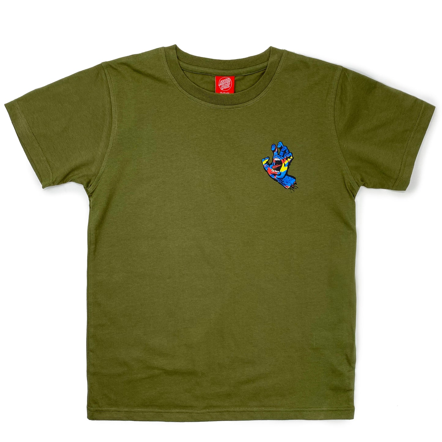 Santa Cruz Youth Primary Hand T-Shirt - Olive - Prime Delux Store