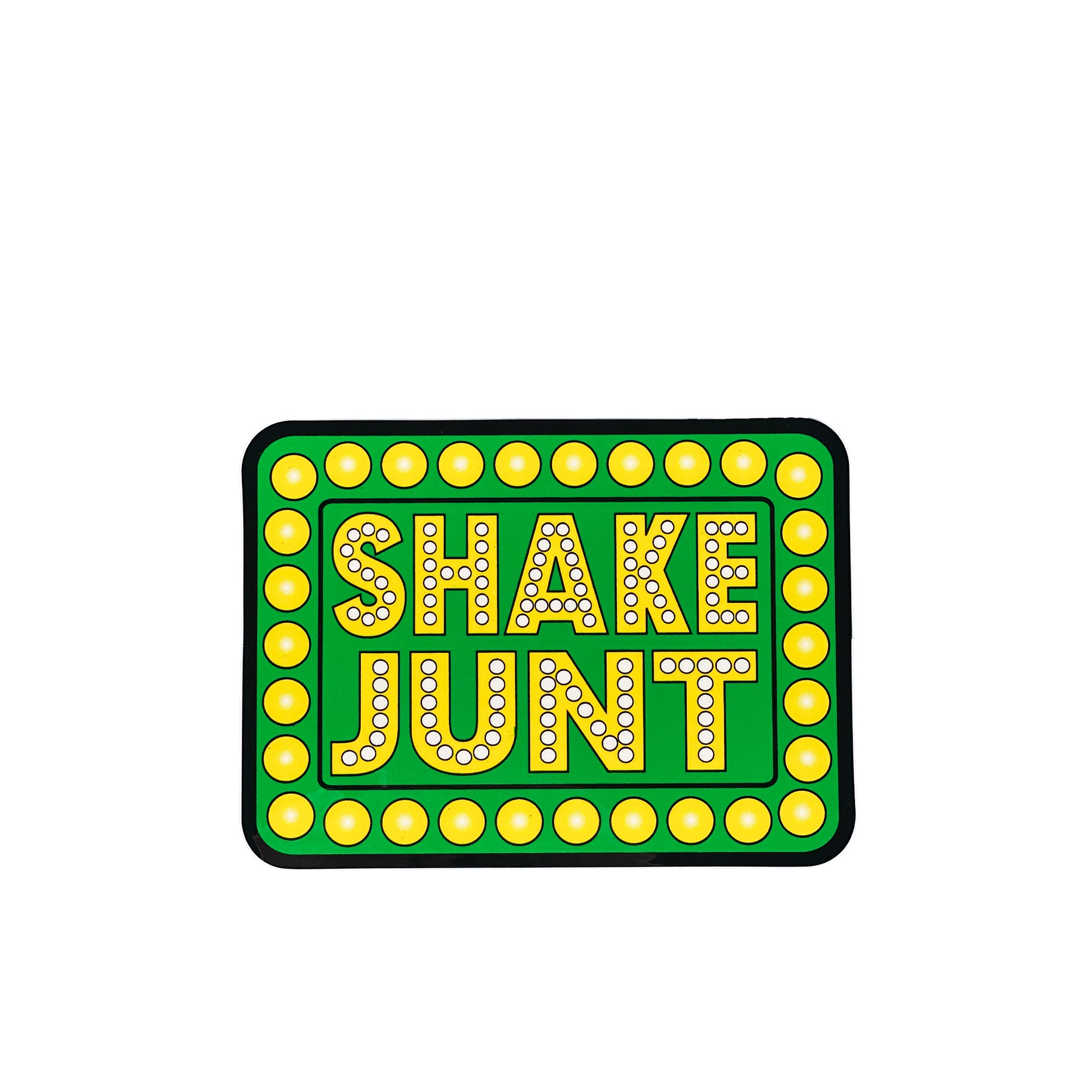 Shake Junt Box Logo Sticker - Green - Prime Delux Store