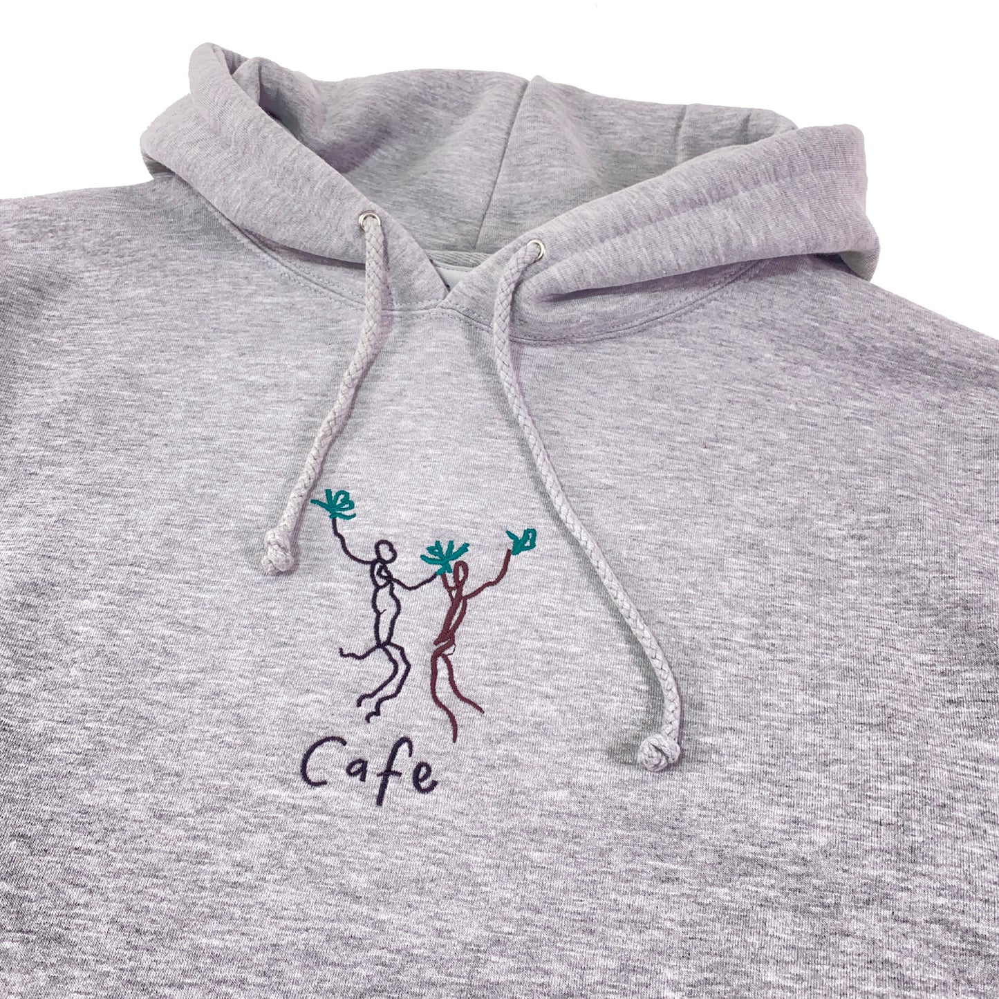 Skateboard Cafe - Unity Embroidered Hooded Sweat - Heather Grey - Prime Delux Store