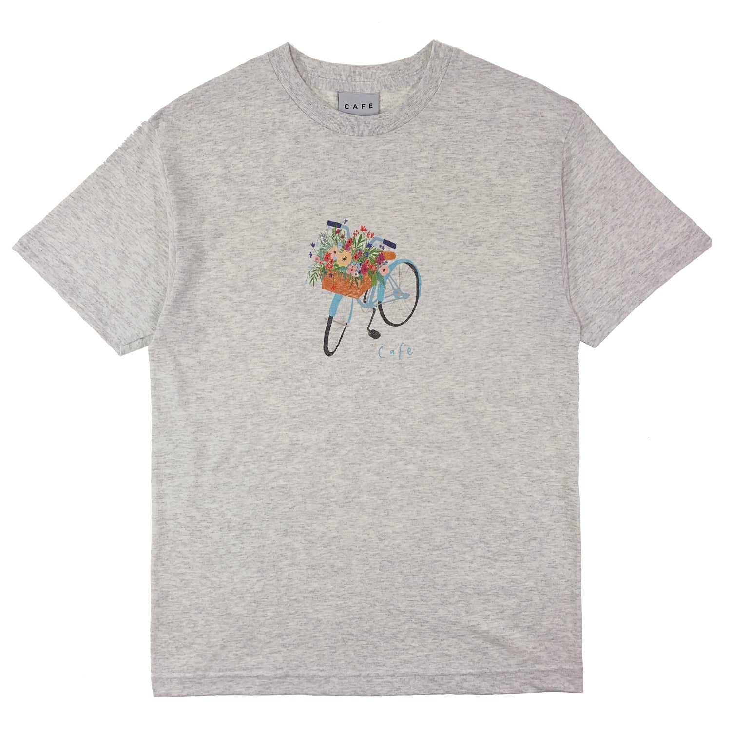 Skateboard Cafe - Flower Basket T Shirt - Ash Heather - Prime Delux Store