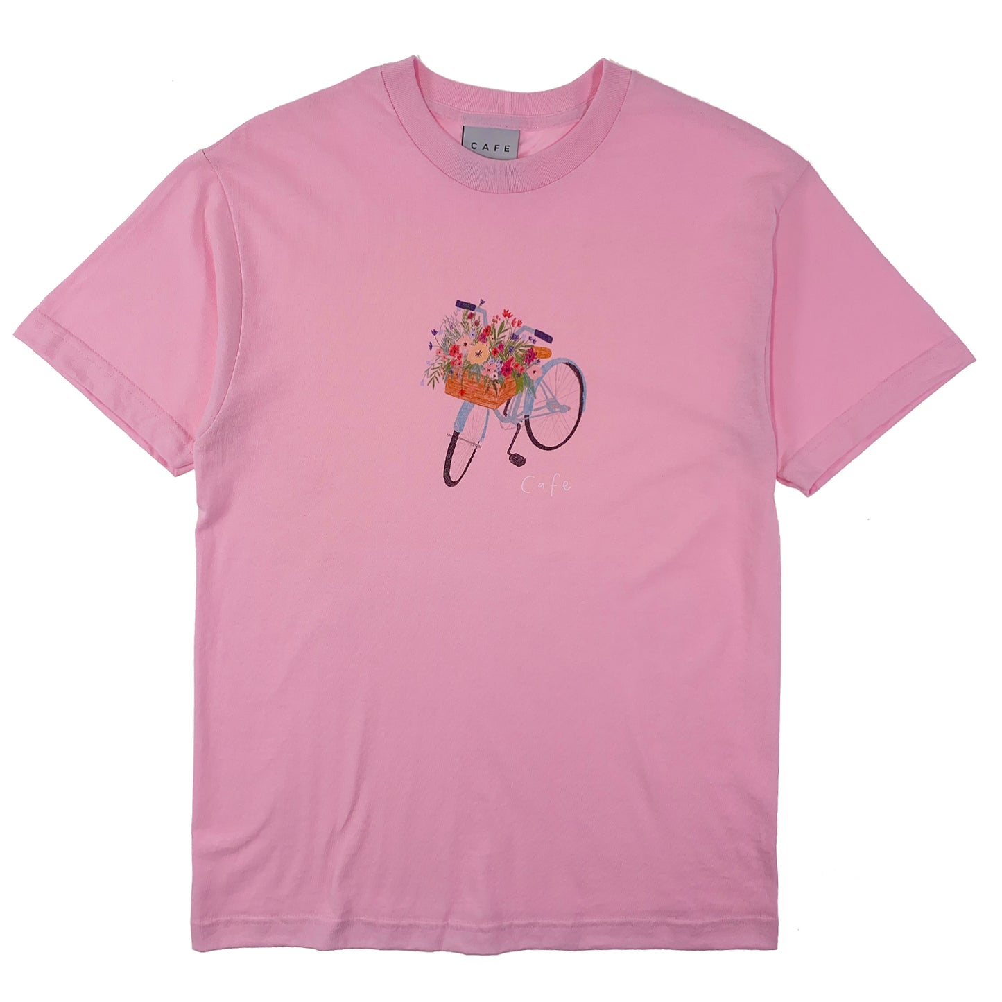 Skateboard Cafe - Flower Basket T Shirt - Light Pink - Prime Delux Store