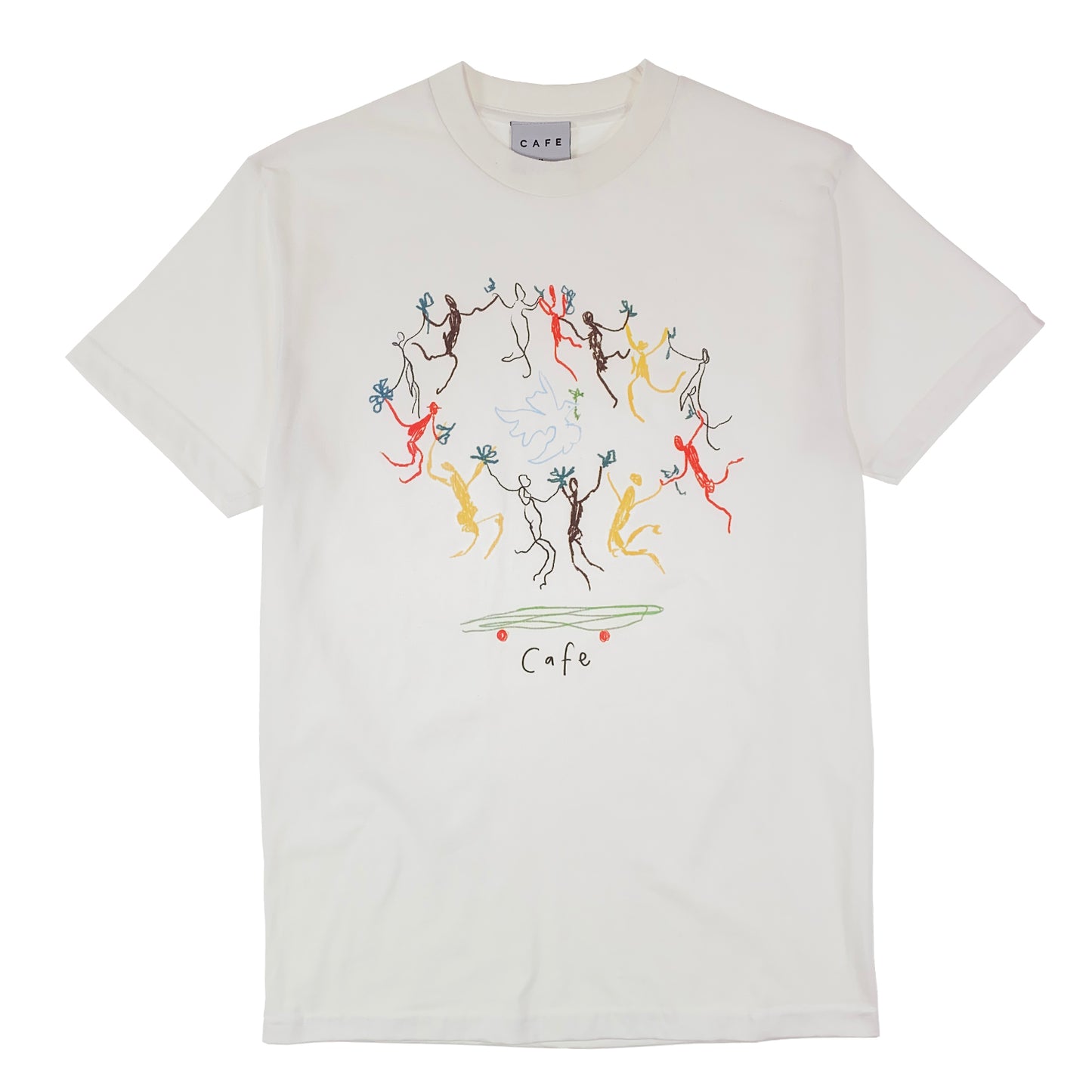 Skateboard Cafe - Peace T Shirt - White - Prime Delux Store