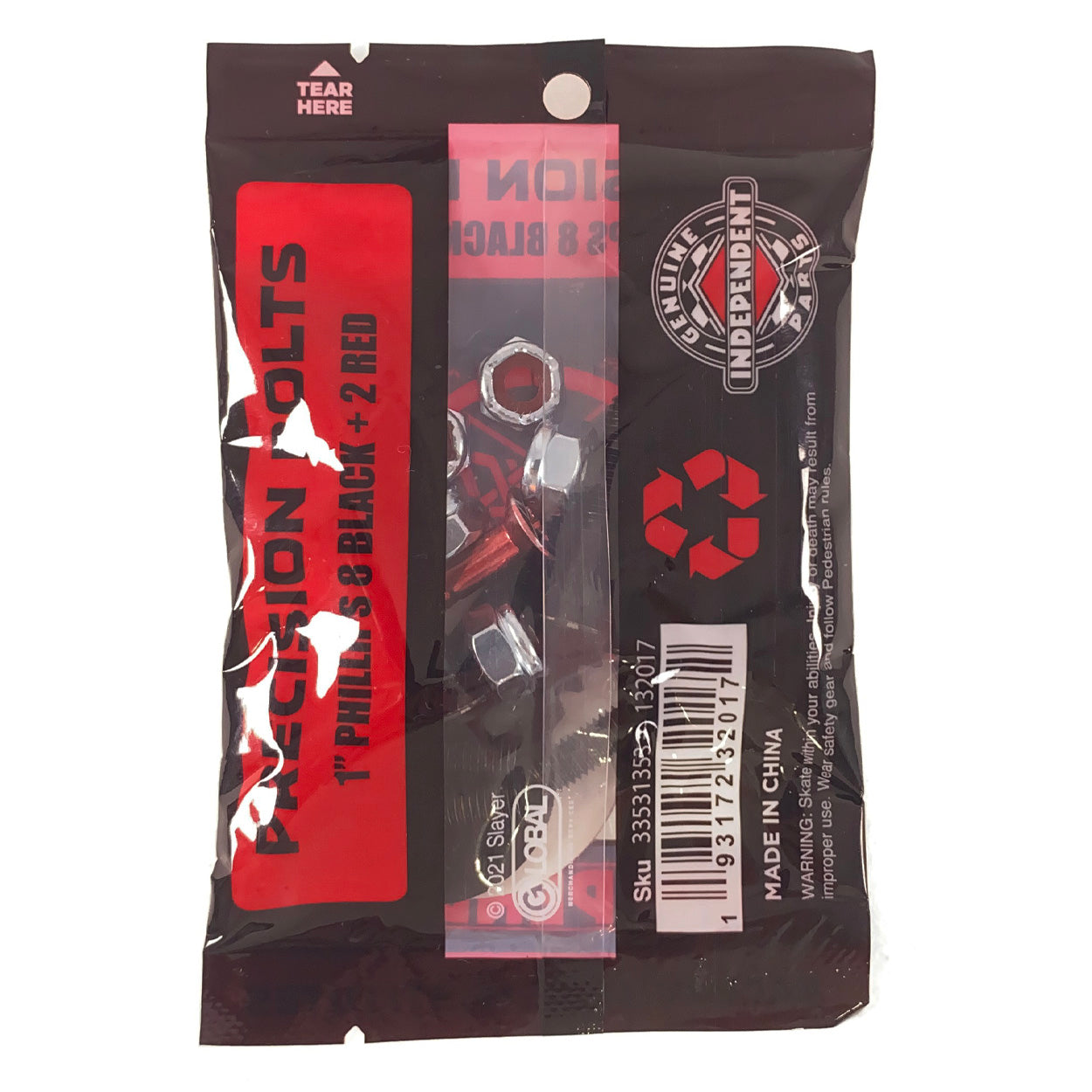 Indy - 1" - Slayer Phillips Bolts - Black - Prime Delux Store