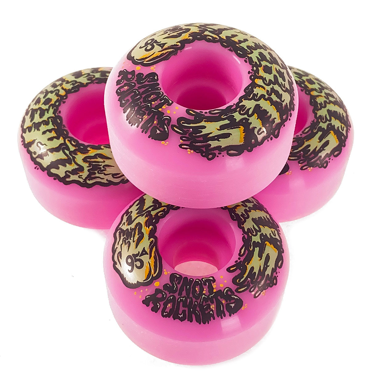 Slime Balls - 54mm - Snot Rockets Pastel Wheels 95a - Pink - Prime Delux Store