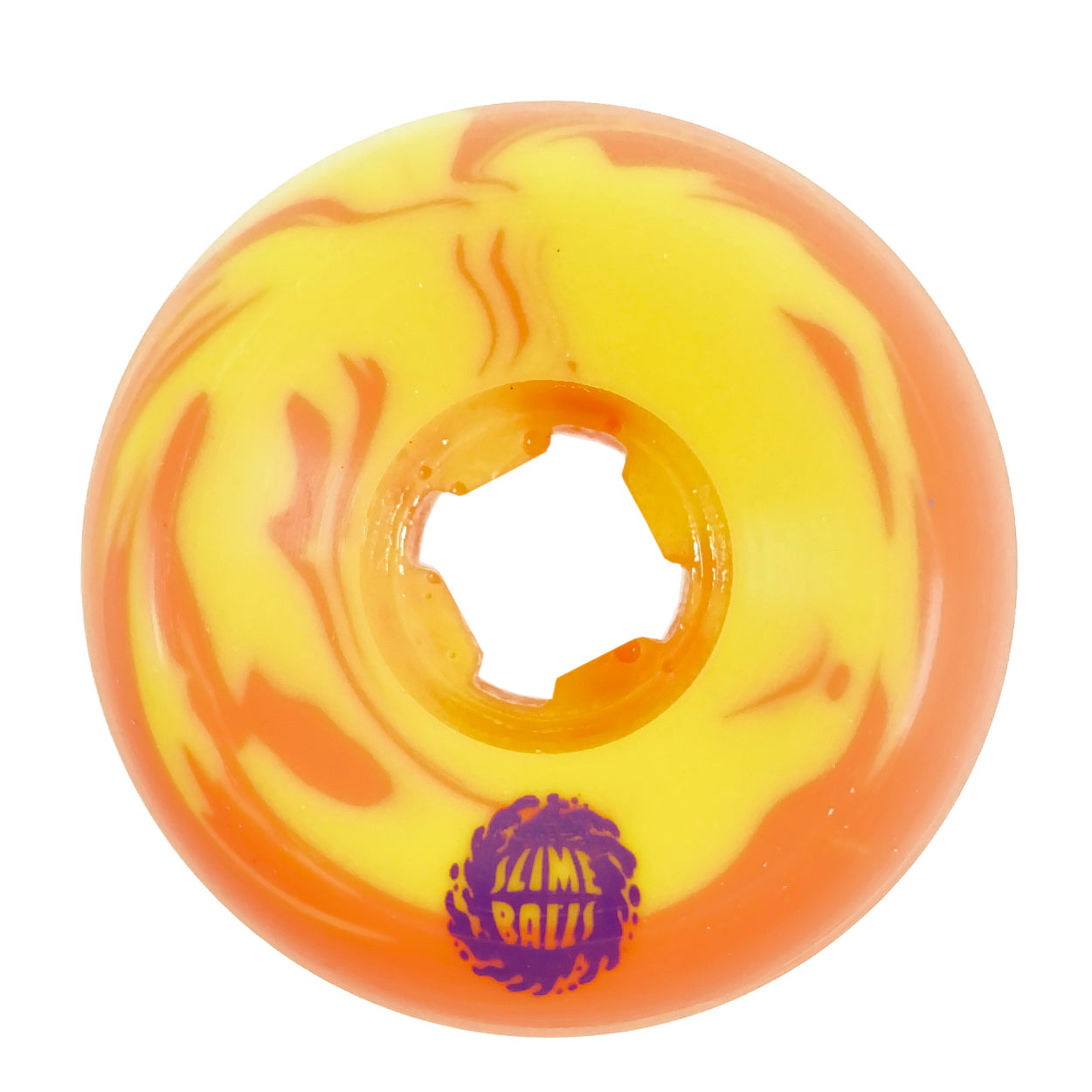 Slime Balls - 56mm - Brains Speed Balls 99a Wheels - Orange / Yellow - Prime Delux Store