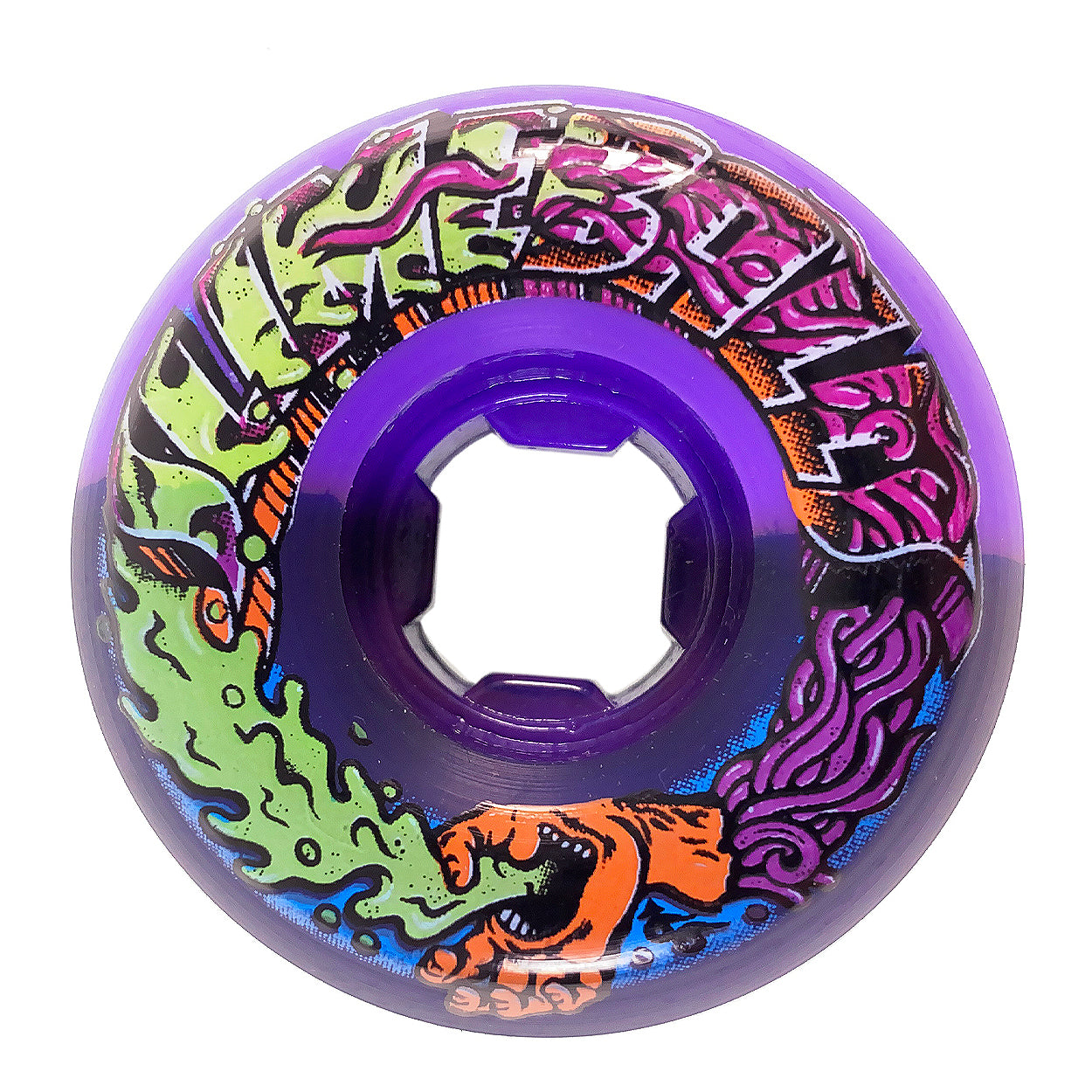 Slime Balls - 53mm - Greetings Speed Balls 99a Wheels - Purple / Black - Prime Delux Store
