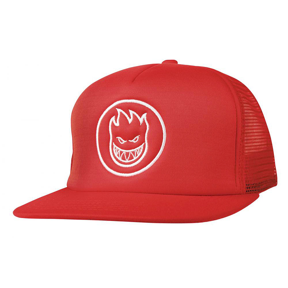 Spitfire Bighead Circle Trucker Cap - Red / White - Prime Delux Store