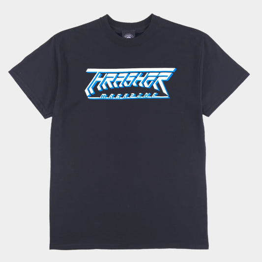 Thrasher - Future Logo - T Shirt - Black - Prime Delux Store