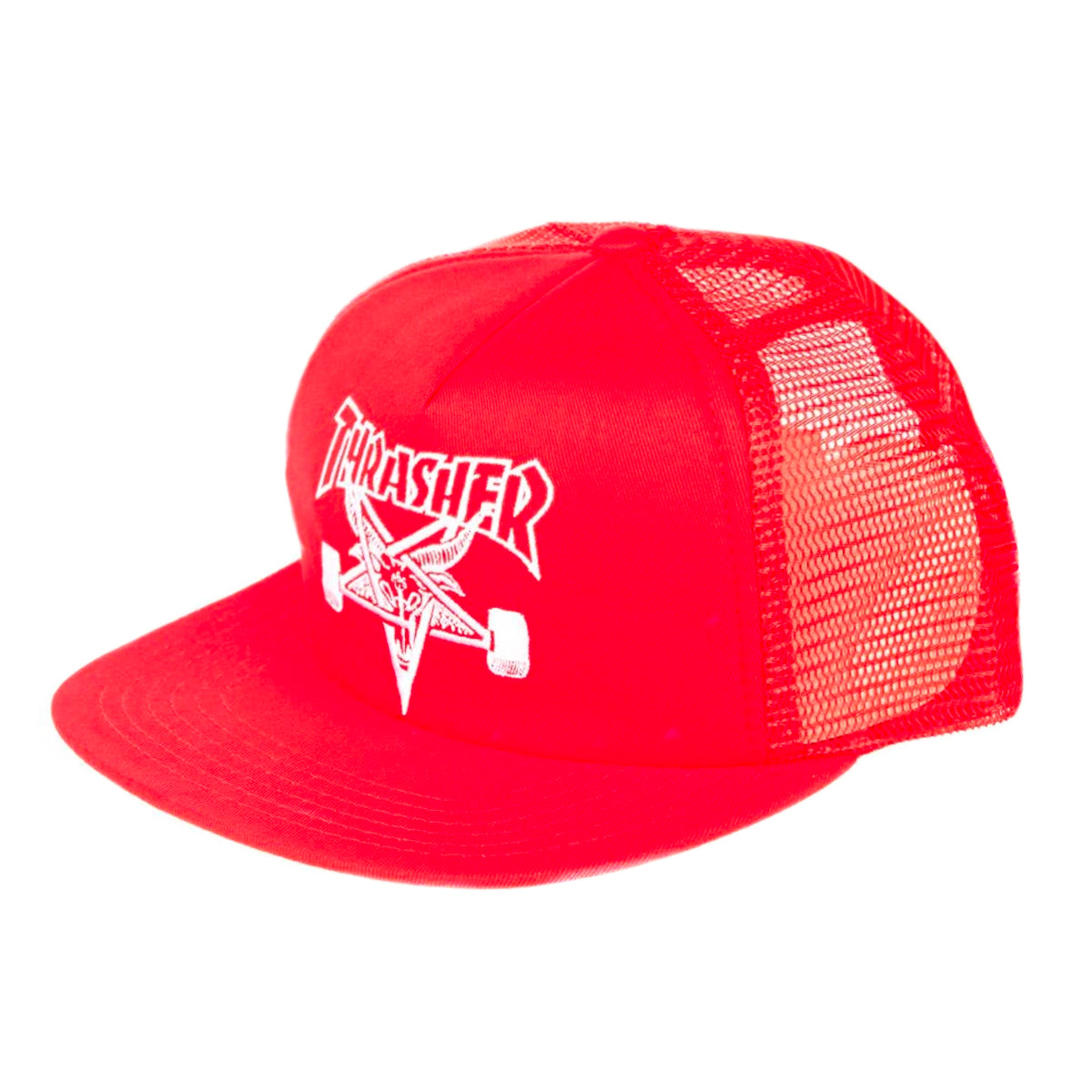 Thrasher Embroidered Skategoat Mesh Cap Red / White - Prime Delux Store