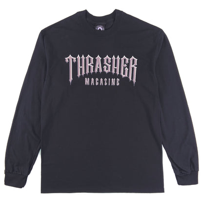 Thrasher - Low Low Logo - Long Sleeve T Shirt - Black - Prime Delux Store