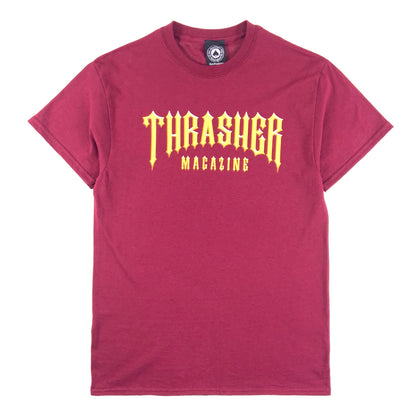 Thrasher - Low Low Logo - T Shirt - Maroon - Prime Delux Store