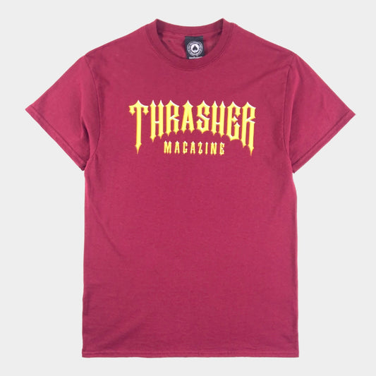 Thrasher - Low Low Logo - T Shirt - Maroon - Prime Delux Store