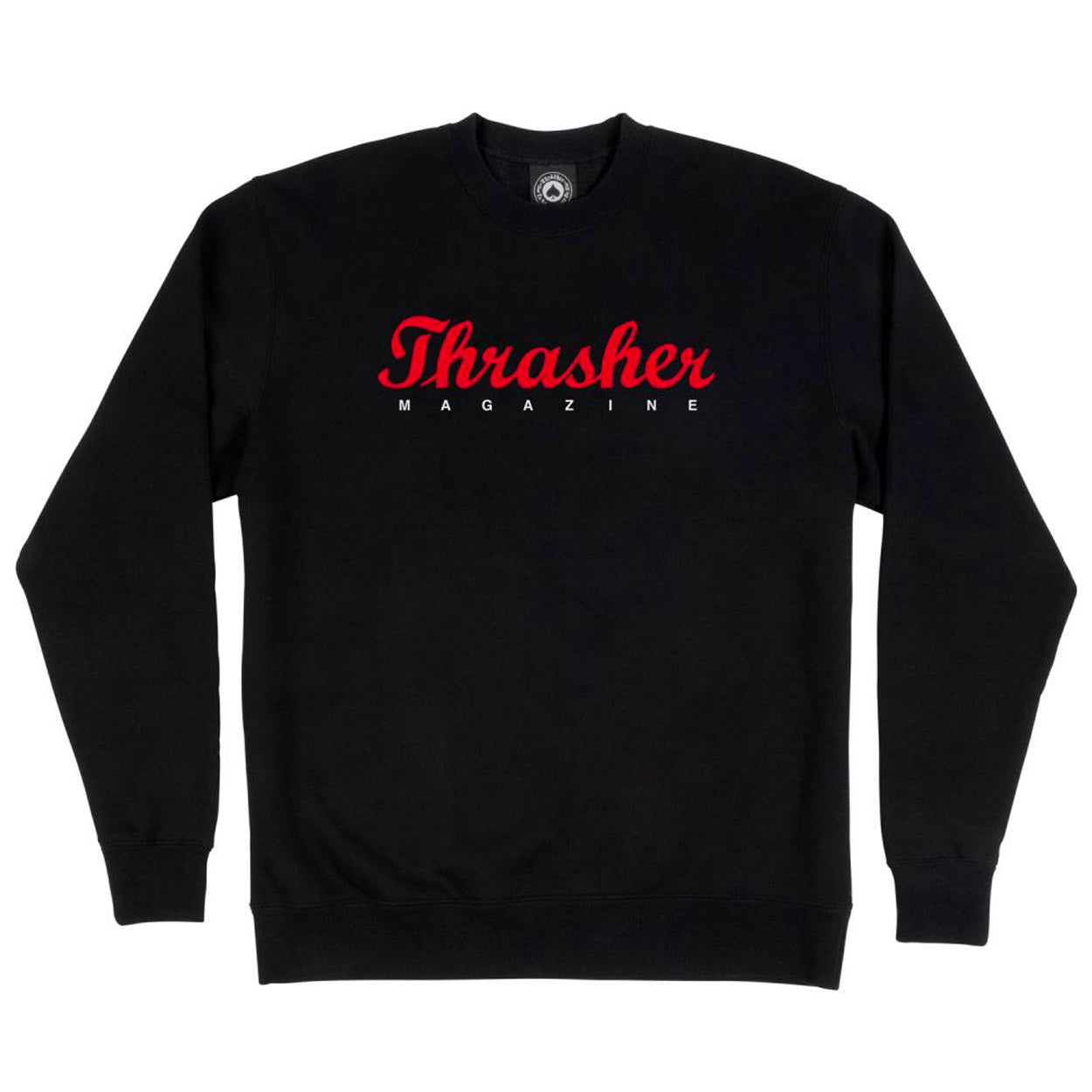 Thrasher - Script - Crew Sweatshirt - Black - Prime Delux Store