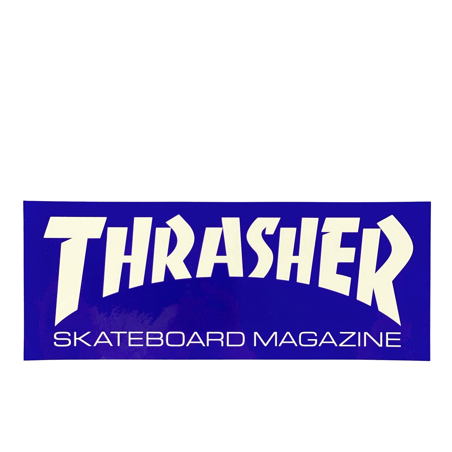 Thrasher Magazine Sticker L - Blue / White - Prime Delux Store