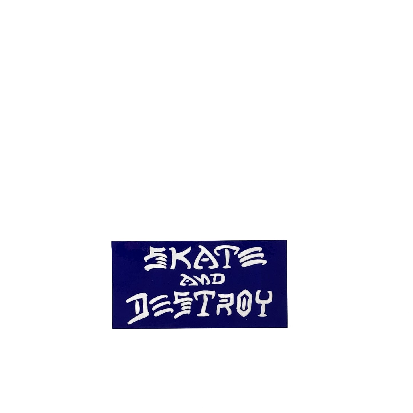 Thrasher Skate and Destroy Sticker - Blue / White - Prime Delux Store