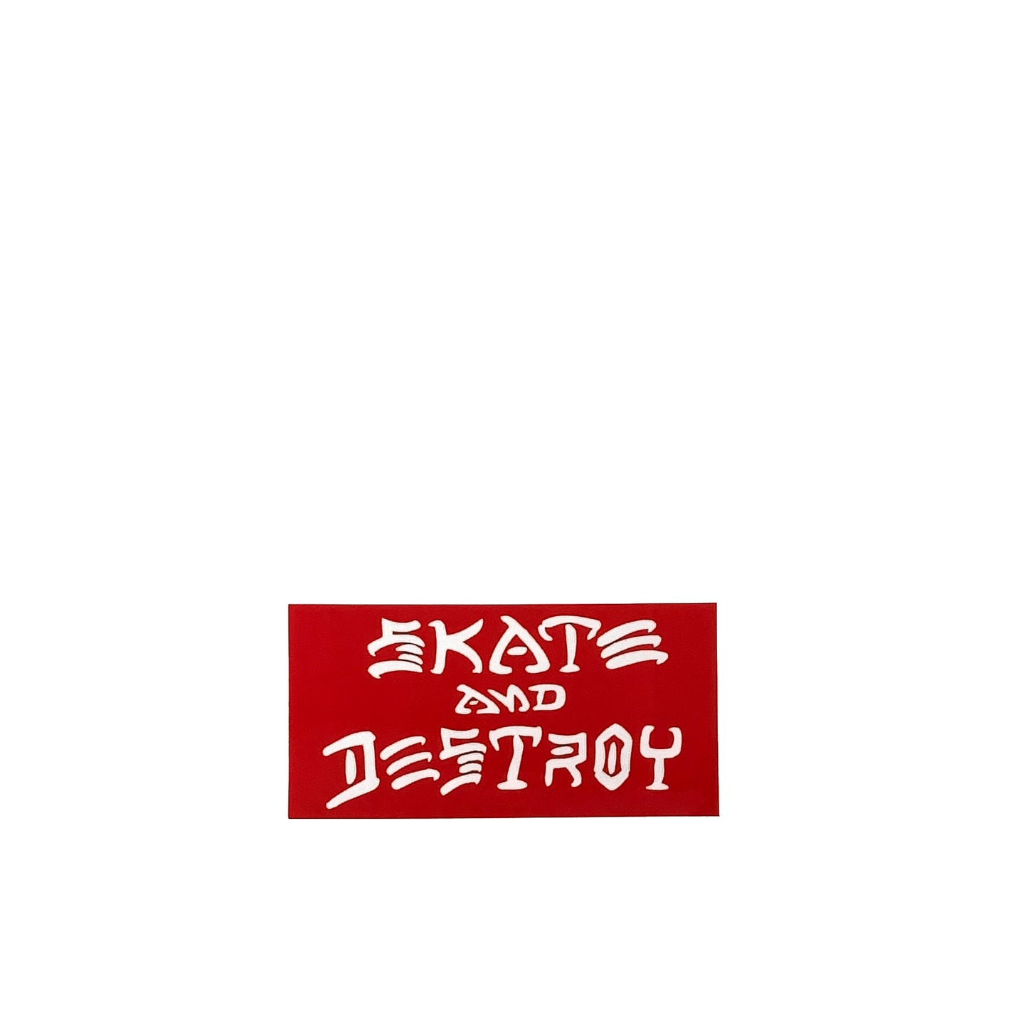 Thrasher Skate and Destroy Sticker - Red / White - Prime Delux Store