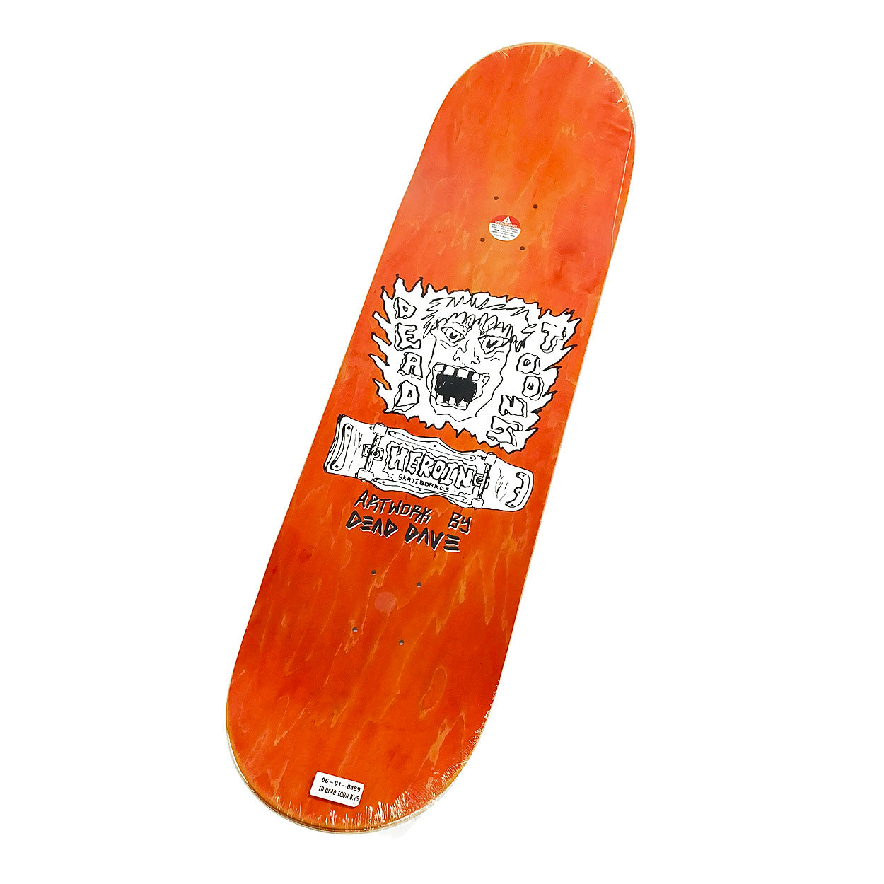 Heroin Skateboards Tom Day Dead Toon Deck Blue Stain - 8.75" - Prime Delux Store