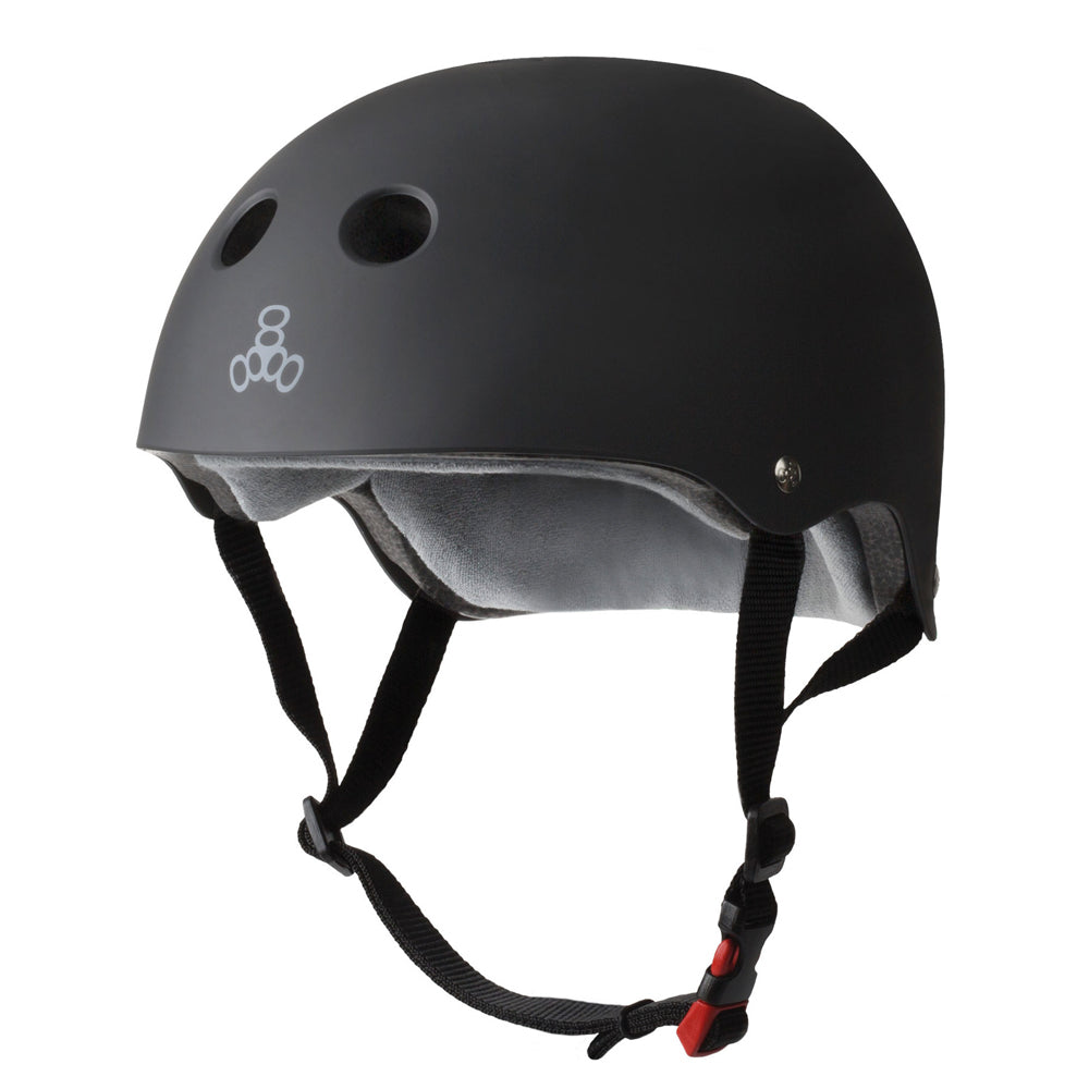 Triple Eight Certified Sweatsaver Helmet Rubber Black - Prime Delux Store