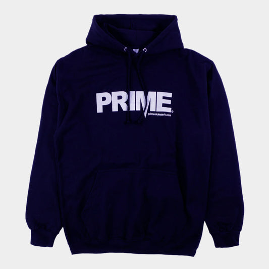 Prime Delux OG Logo Hooded Sweat - Navy / White - Prime Delux Store