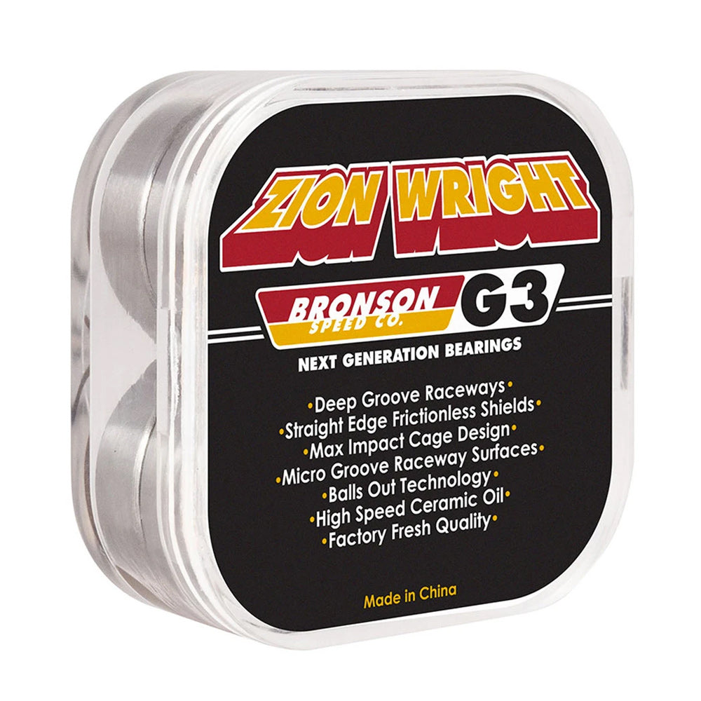 Bronson Speed Co. Bearings Zion Wright Pro G3 - Black/Orange - Prime Delux Store