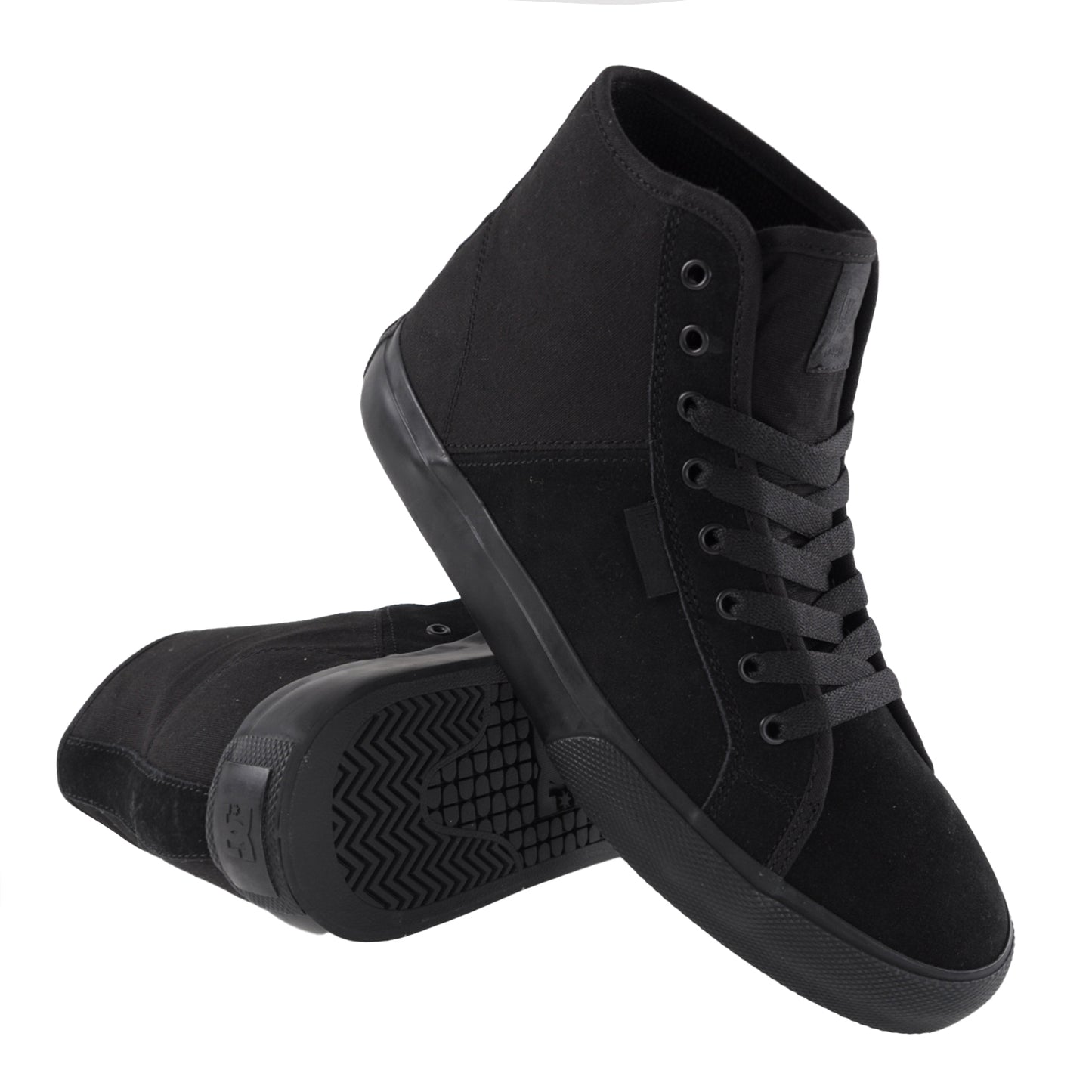 DC Shoes Manual High Skate Shoes - Black / Black - Prime Delux Store
