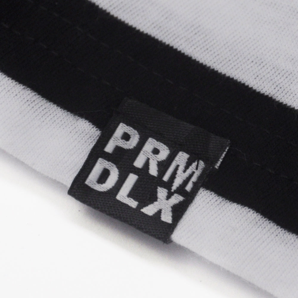 Prime Delux Striped Short Sleeve T Shirt Black / White - Prime Delux Store