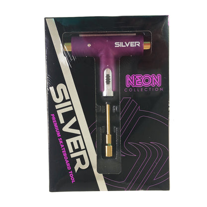 Silver - Premium Ratchet Skateboard Tool - Purple - Prime Delux Store