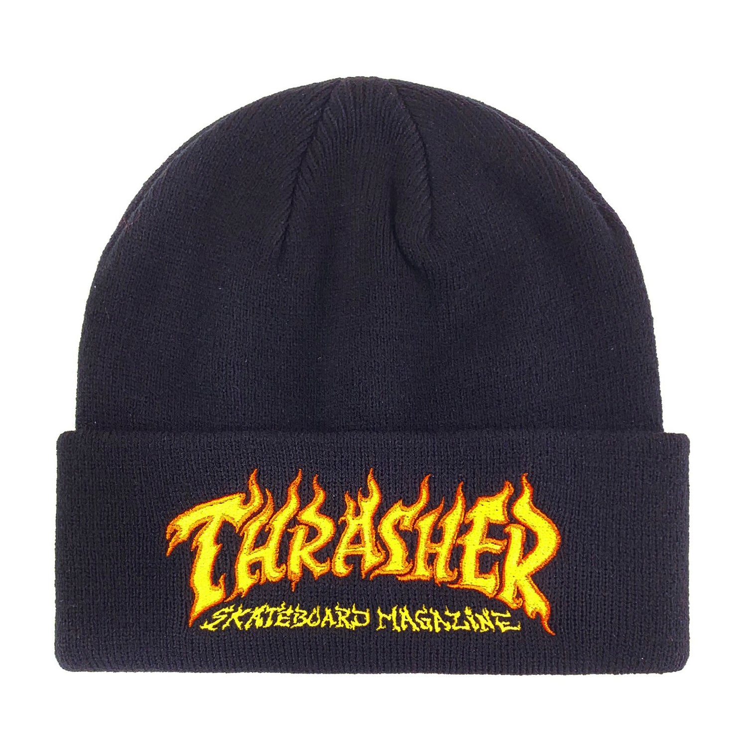 Thrasher Fire Logo Beanie - Black - Prime Delux Store